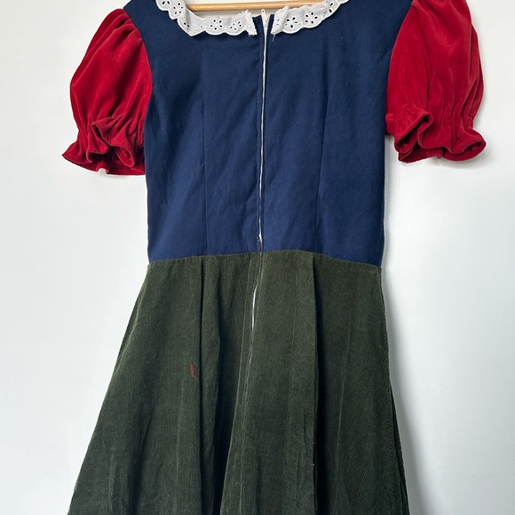 Vintage 70s Handmade Dirndl Oktoberfest Mini Dress 🍻 Folk Festival Costume - Picture 6 of 7